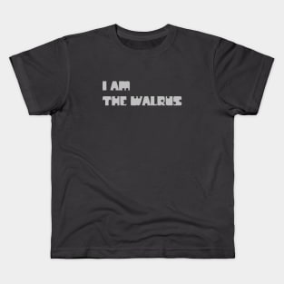 I Am The Walrus, silver Kids T-Shirt